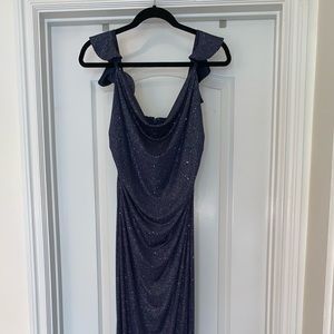 Laundry by Shelli Segal Blue Sparkle Dress NWT